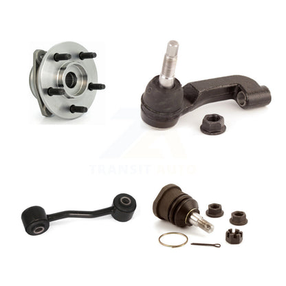 Hub Bearing Lower Ball Joint Outer Tie Rod Link Front Left Kit For Jeep Liberty