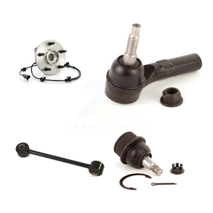 Hub Bearing Lower Ball Joint Outer Tie Rod & Link Front Left Kit For Jeep Grand