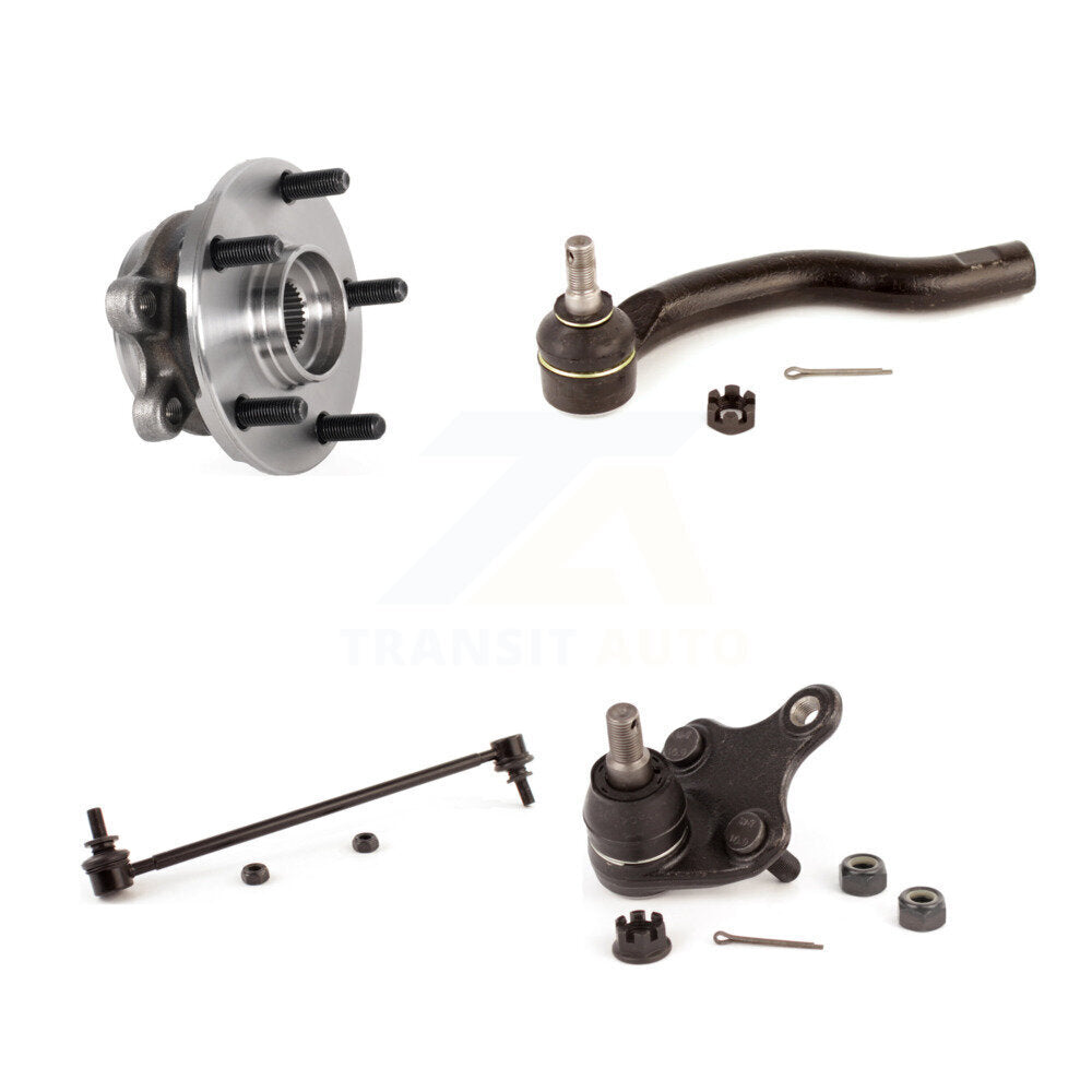 Hub Bearing Lower Ball Joint Outer Tie Rod & Link Front Left Kit For Lexus NX300