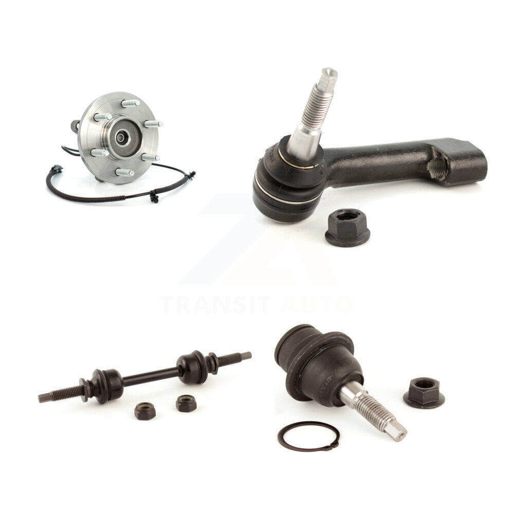 Hub Bearing Lower Ball Joint Outer Tie Rod & Link Front Left Kit For Ford F-150