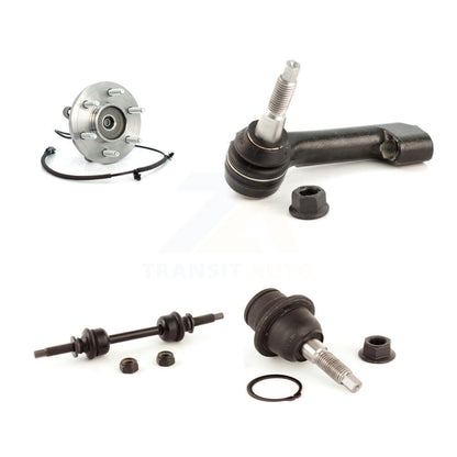 Hub Bearing Lower Ball Joint Outer Tie Rod & Link Front Left Kit For Ford F-150
