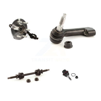 Hub Bearing Lower Ball Joint Outer Tie Rod & Link Front Left Kit For Ford F-150