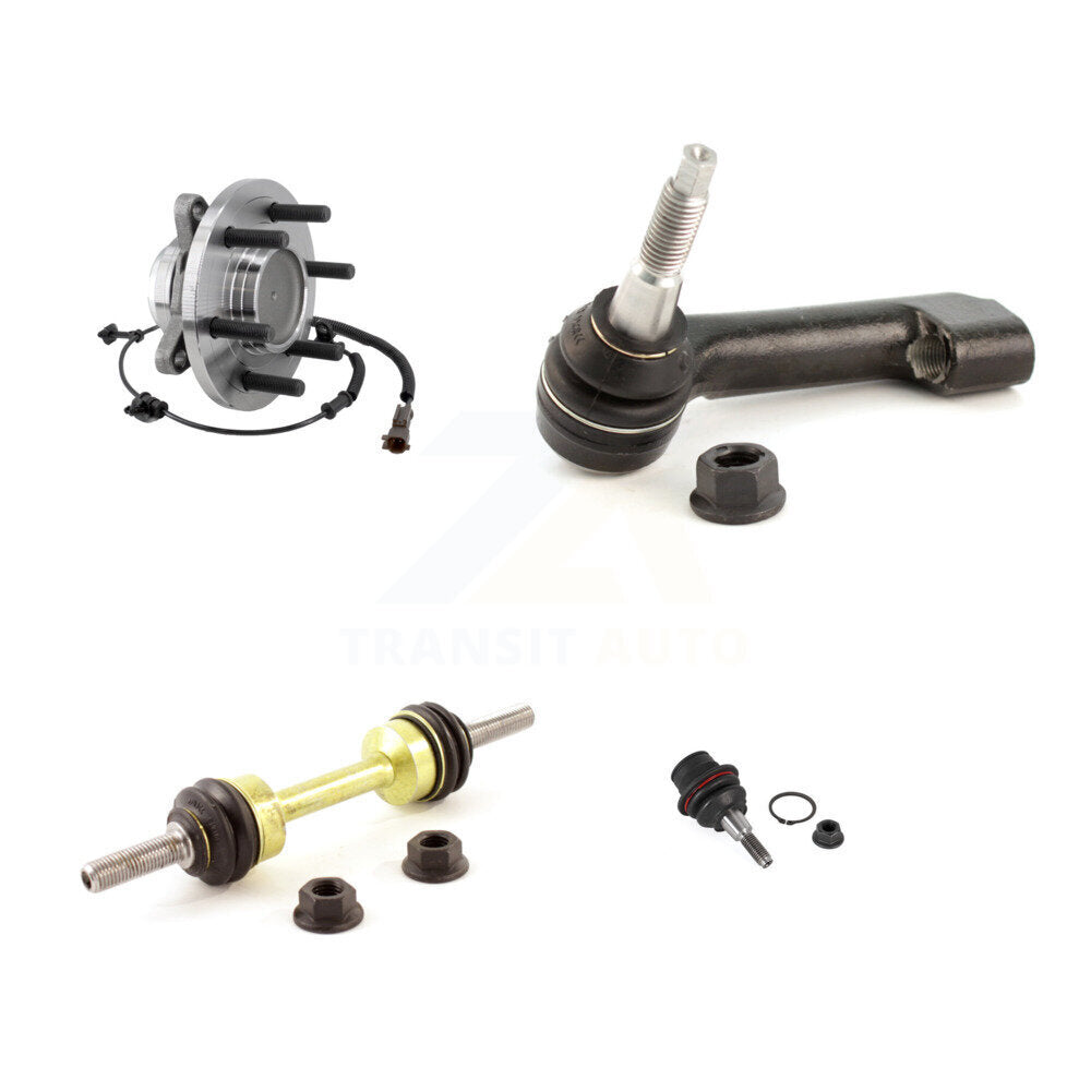Hub Bearing Lower Ball Joint Outer Tie Rod & Link Front Left Kit For Ford F-150