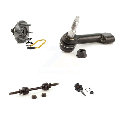 Hub Bearing Lower Ball Joint Outer Tie Rod & Link Front Left Kit For Ford F-150