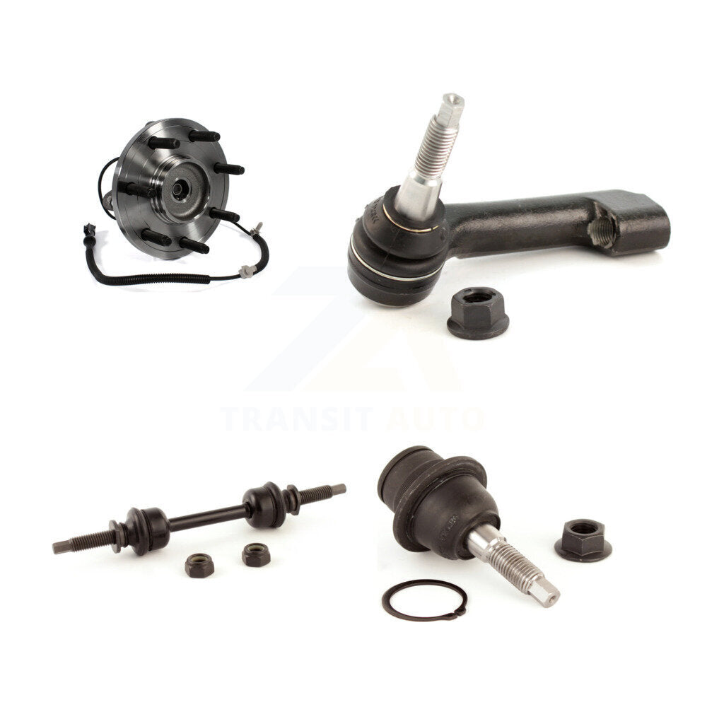 Hub Bearing Lower Ball Joint Outer Tie Rod & Link Front Left Kit For Ford F-150