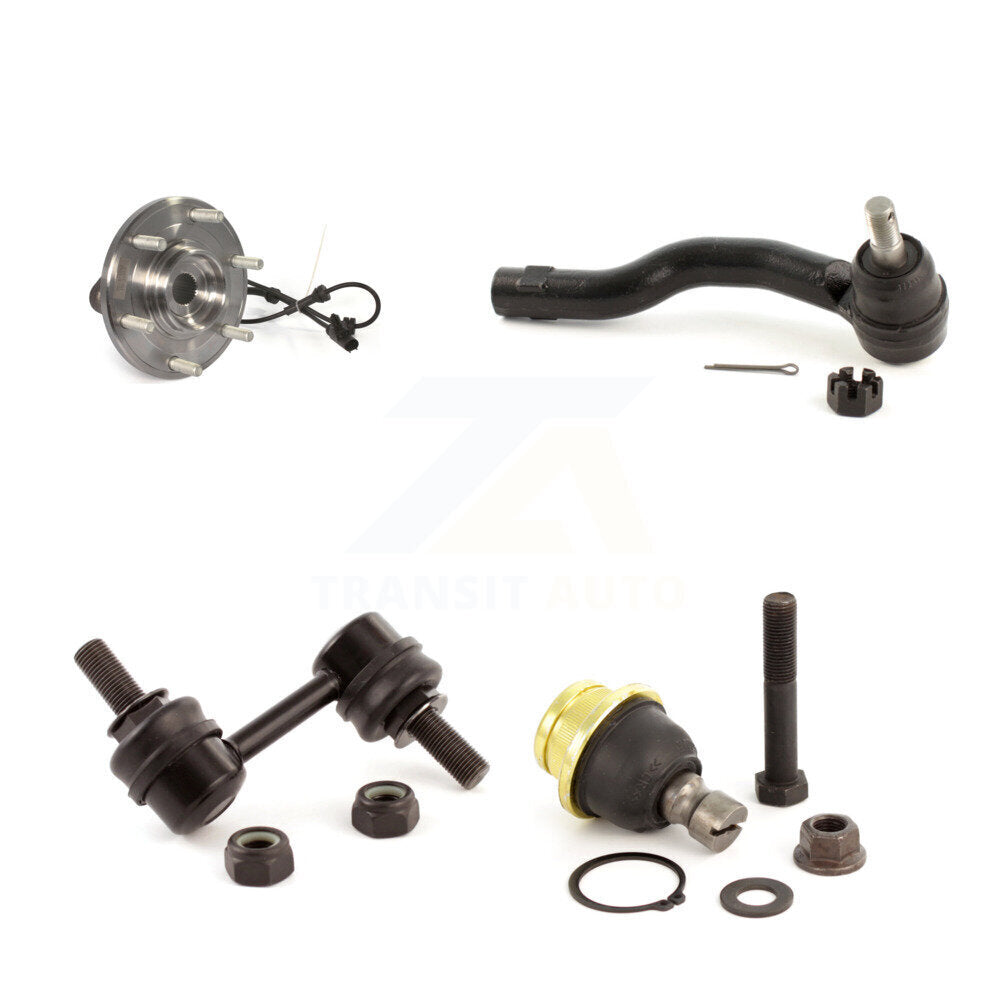 Hub Bearing Lower Ball Joint Outer Tie Rod Link Front Left Kit For Nissan TITAN