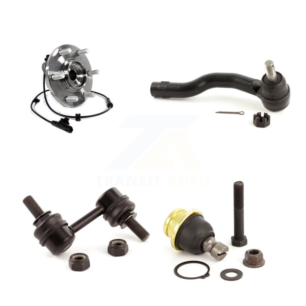 Hub Bearing Lower Ball Joint Outer Tie Rod Link Front Left Kit For INFINITI QX80