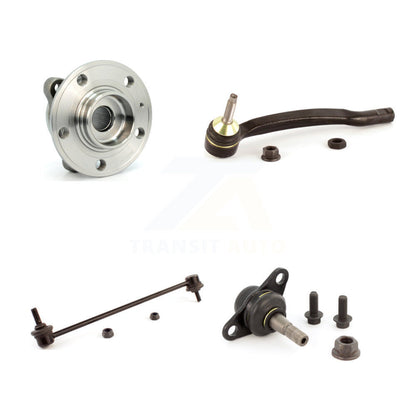 Hub Bearing Lower Ball Joint Outer Tie Rod & Link Front Left Kit For Volvo XC90