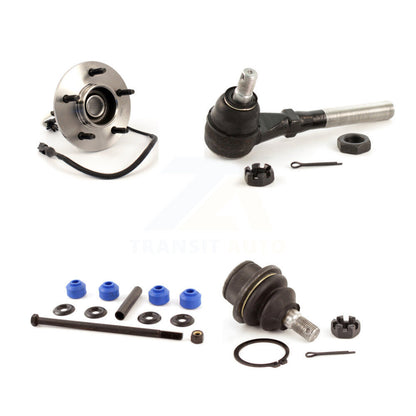 Hub Bearing Lower Ball Joint Outer Tie Rod & Link Front Left Kit For Ford F-150