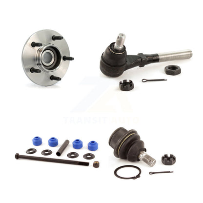 Hub Bearing Lower Ball Joint Outer Tie Rod & Link Front Left Kit For Ford F-150