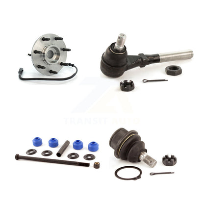 Hub Bearing Lower Ball Joint Outer Tie Rod & Link Front Left Kit For Ford F-150