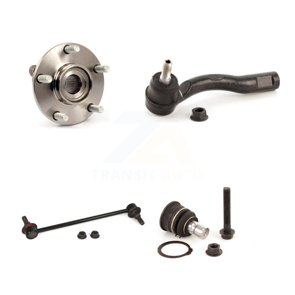 Hub Bearing Lower Ball Joint Outer Tie Rod Link Front Left Kit For Nissan Sentra
