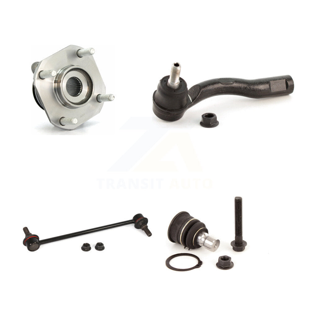 Hub Bearing Lower Ball Joint Outer Tie Rod Link Front Left Kit For Nissan Sentra