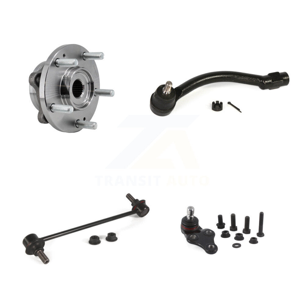 Bearing Lower Ball Joint Outer Tie Rod & Link Front Left Kit For 17-19 Kia Soul