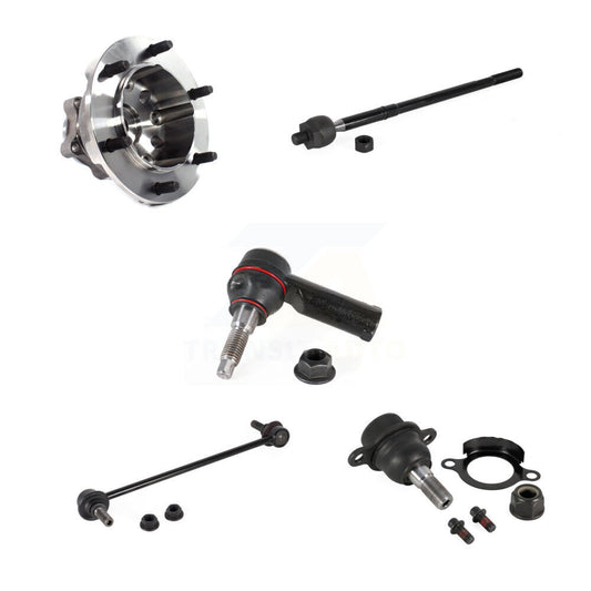 Bearing Lower Ball Joint Tie Rod & Link Front Kit (5Pc) For Ford Transit-350 HD