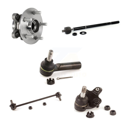 Hub Bearing Lower Ball Joint Tie Rod End Link Front Kit (5Pc) For Toyota Corolla