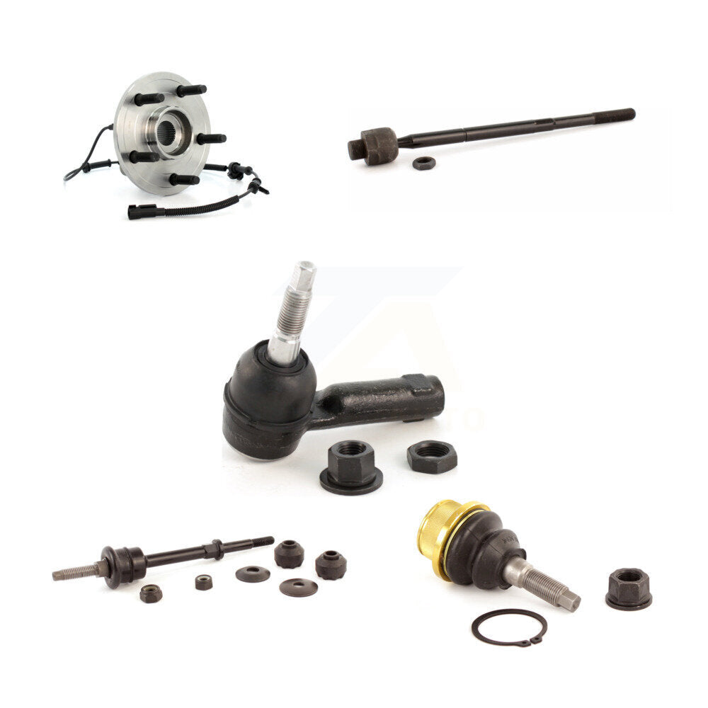 Hub Bearing Lower Ball Joint Tie Rod End Link Front Kit (5Pc) For Dodge Ram 1500