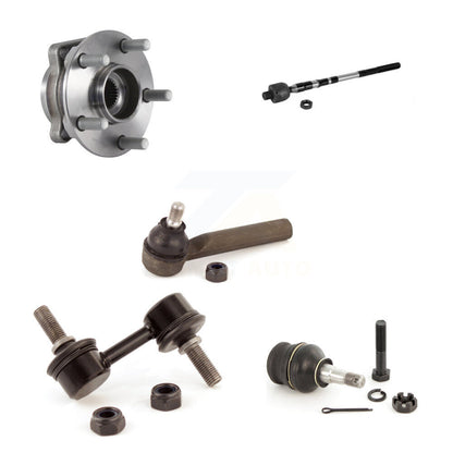 Hub Bearing Lower Ball Joint Tie Rod End Link Front Kit (5Pc) For Subaru Impreza