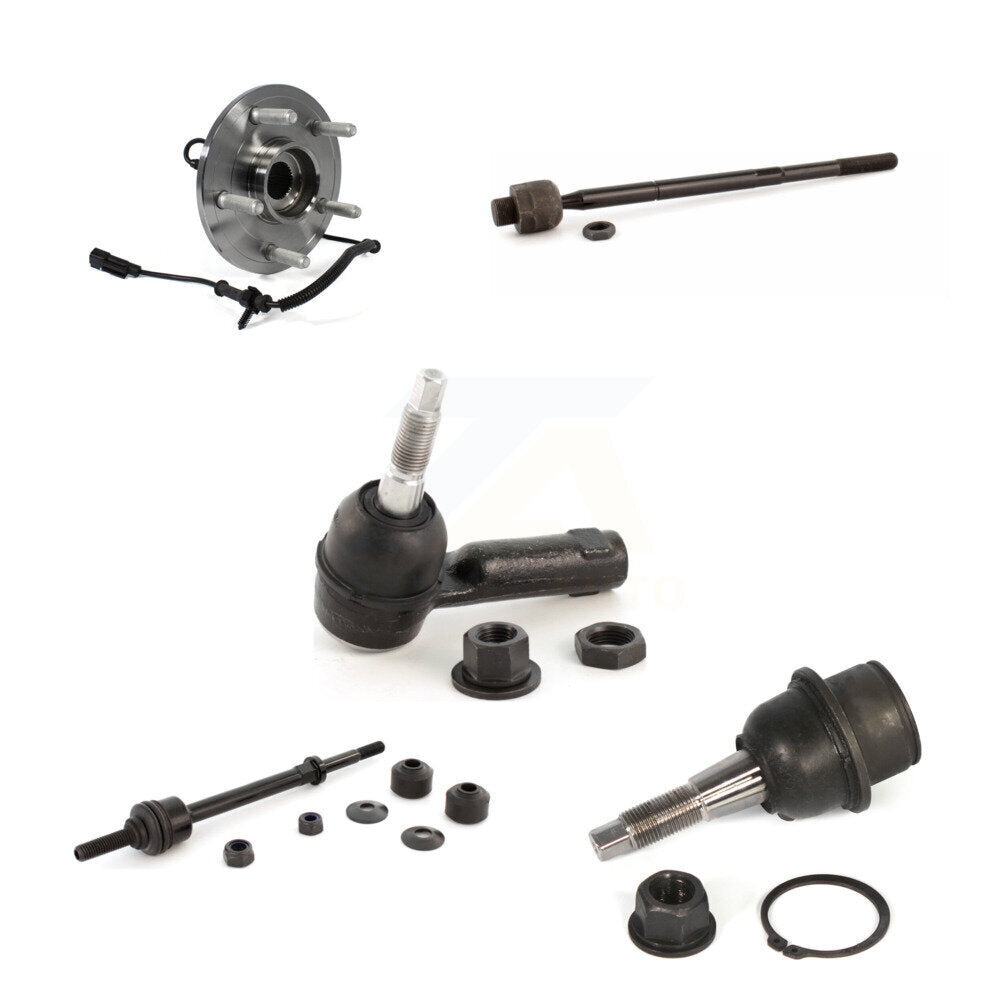 Hub Bearing Lower Ball Joint Tie Rod Link Front Kit (5Pc) For 2012 Ram 1500 4WD