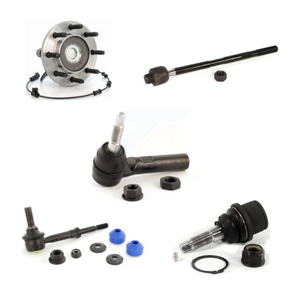 Hub Bearing Lower Ball Joint Tie Rod End Link Front Kit (5Pc) For Dodge Ram 3500