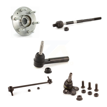 Hub Bearing Lower Ball Joint Tie Rod & Link Front Kit (5Pc) For GMC Acadia Buick