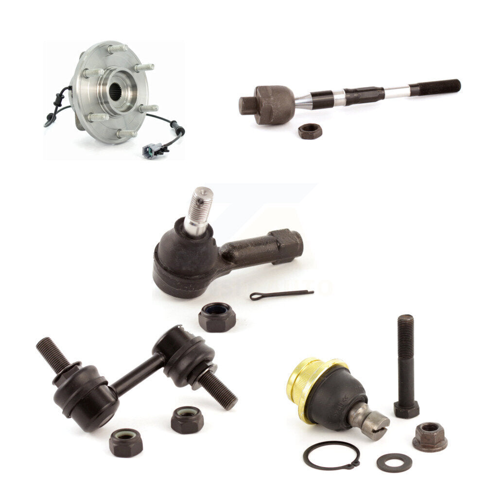 Hub Bearing Lower Ball Joint Tie Rod Link Front Kit For Nissan Pathfinder Armada