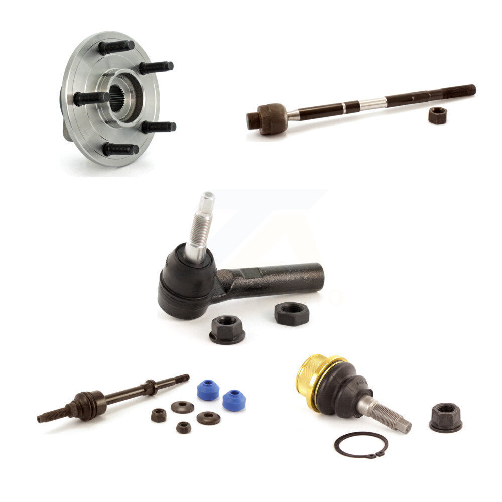 Hub Bearing Lower Ball Joint Tie Rod End Link Front Kit (5Pc) For Dodge Ram 1500