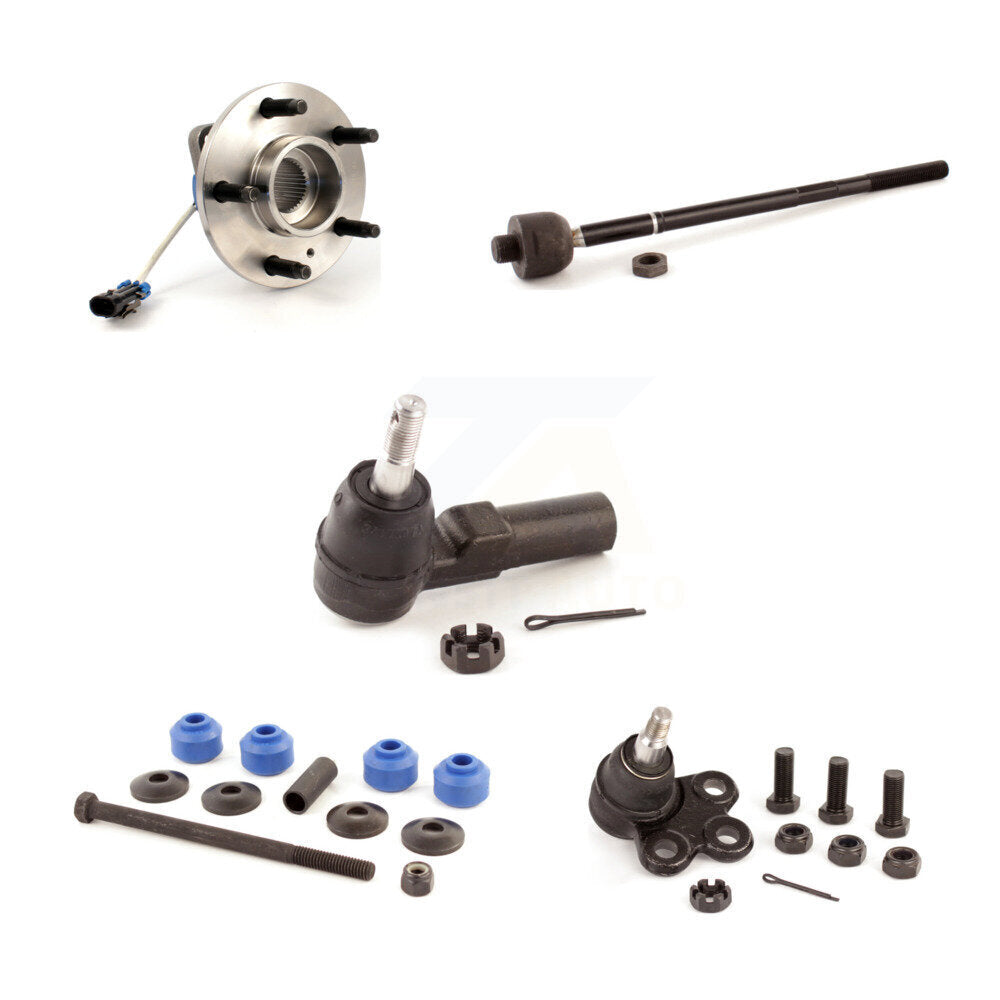Hub Bearing Lower Ball Joint Tie Rod Link Front Kit (5Pc) For Oldsmobile Aurora