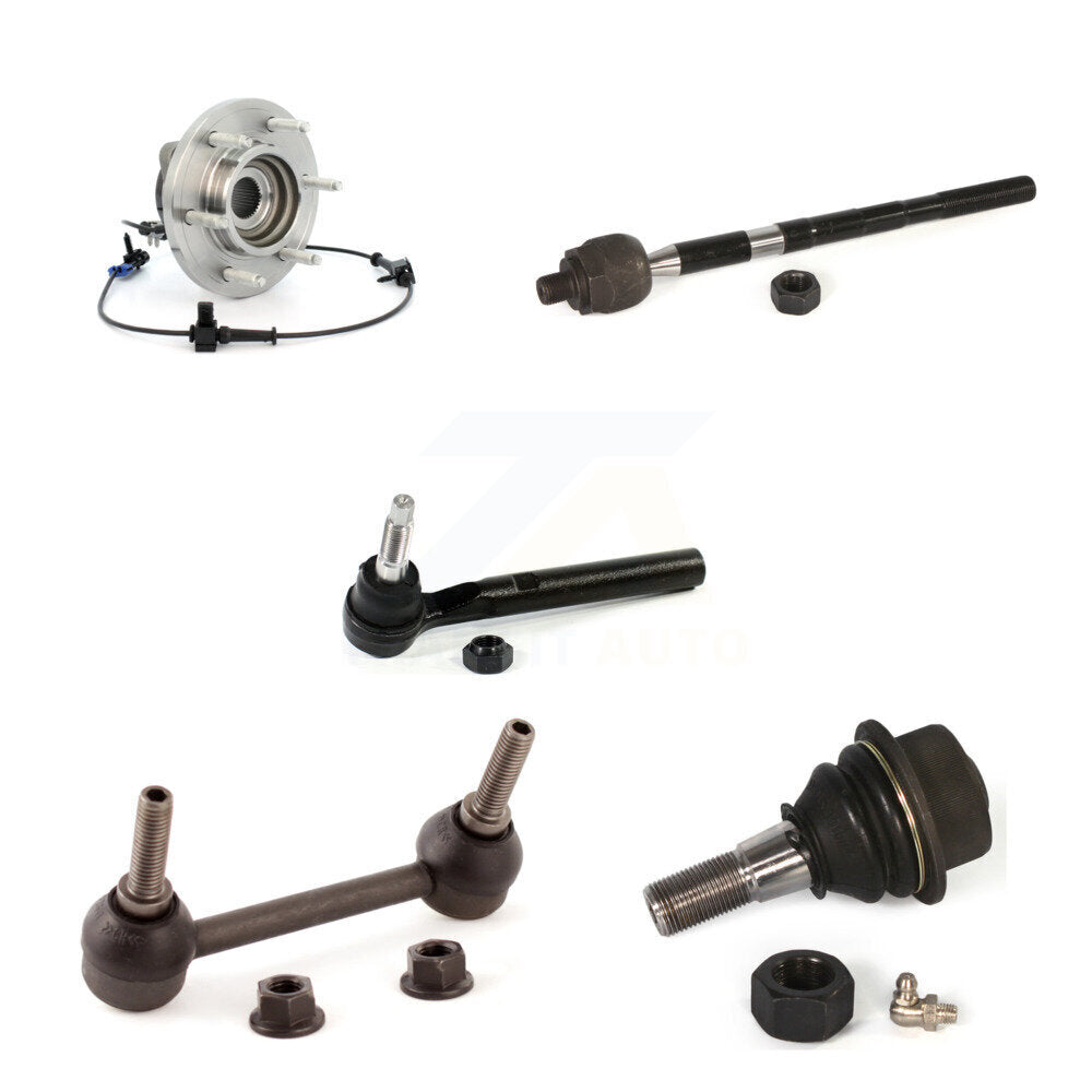 Bearing Lower Ball Joint Outer Inner Tie Rod Link Front Kit (5Pc) For Hummer H3
