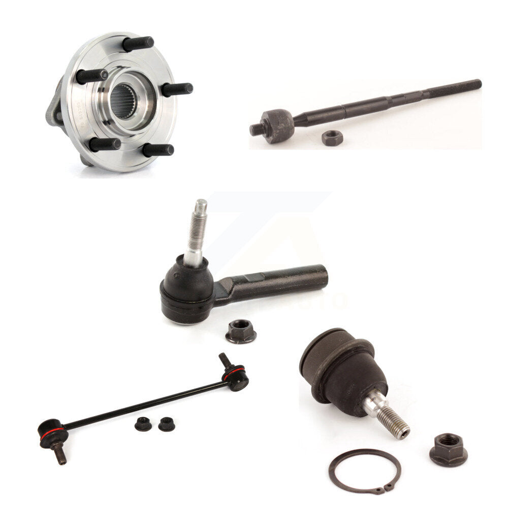 Hub Bearing Lower Ball Joint Tie Rod Link Front Kit (5Pc) For Chrysler 200 Dodge