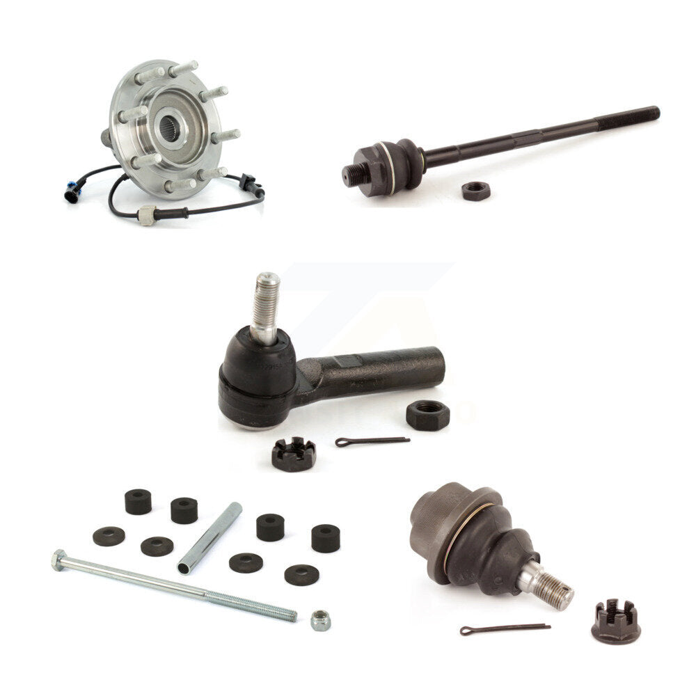 Bearing Lower Ball Joint Tie Rod & Link Front Kit (5Pc) For Chevrolet GMC Sierra