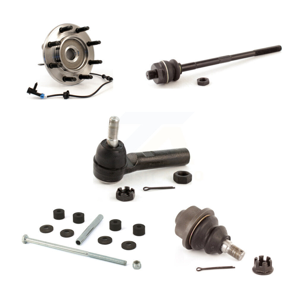 Bearing Lower Ball Joint Tie Rod & Link Front Kit (5Pc) For Chevrolet GMC Sierra
