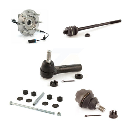 Hub Bearing Lower Ball Joint Tie Rod Link Front Kit (5Pc) For GMC Sierra 3500 HD
