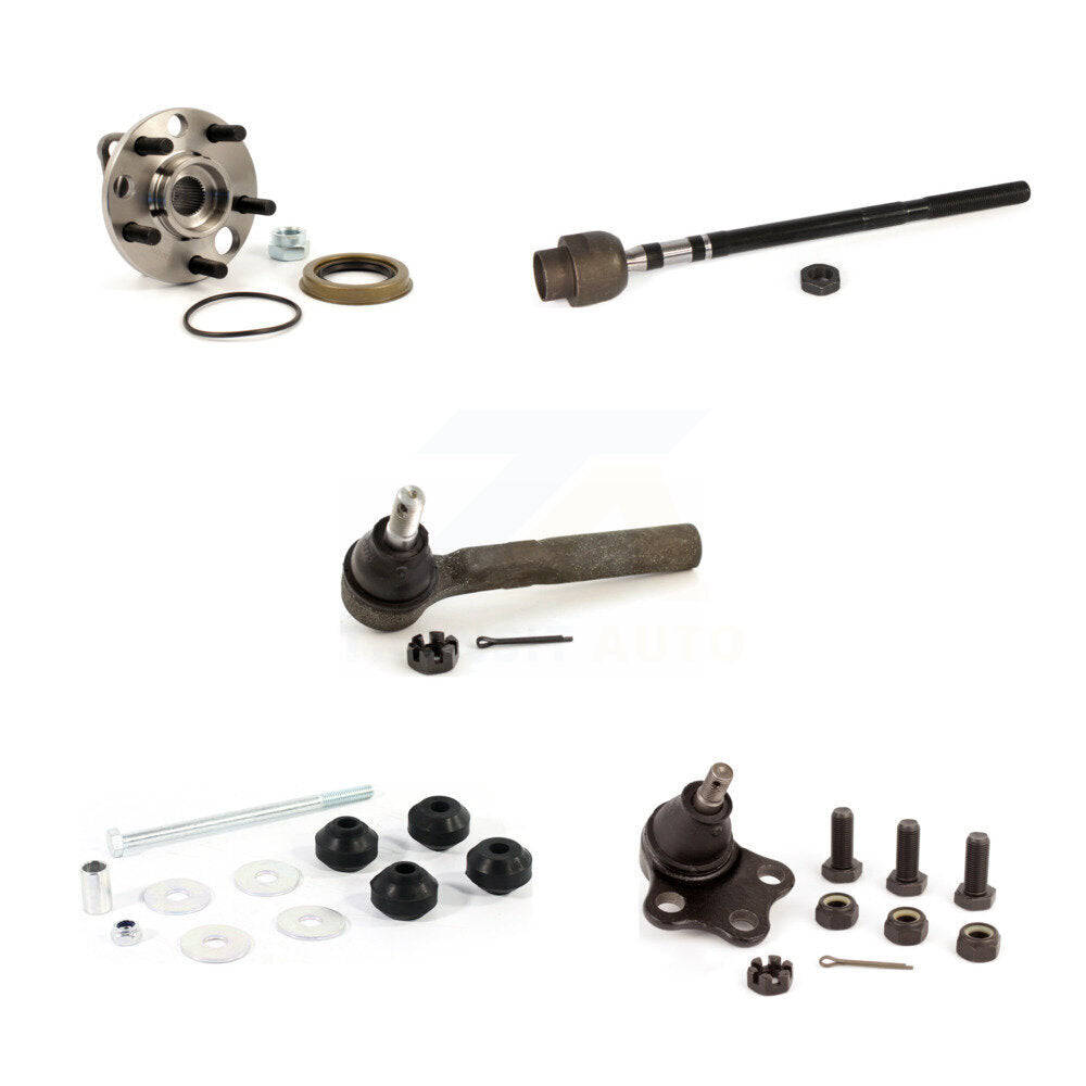 Hub Bearing Lower Ball Joint Tie Rod Link Front Kit (5Pc) For Chevrolet Cavalier