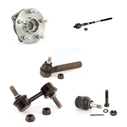 Hub Bearing Lower Ball Joint Tie Rod End Link Front Kit (5Pc) For Subaru Impreza