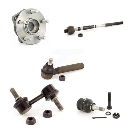 Hub Bearing Lower Ball Joint Tie Rod End Link Front Kit (5Pc) For Subaru Impreza
