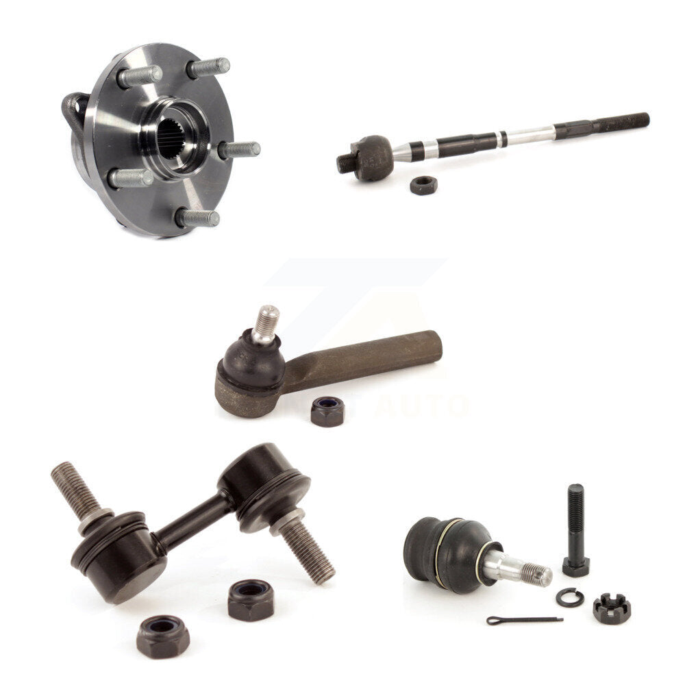 Hub Bearing Lower Ball Joint Tie Rod End Link Front Kit (5Pc) For Subaru Impreza