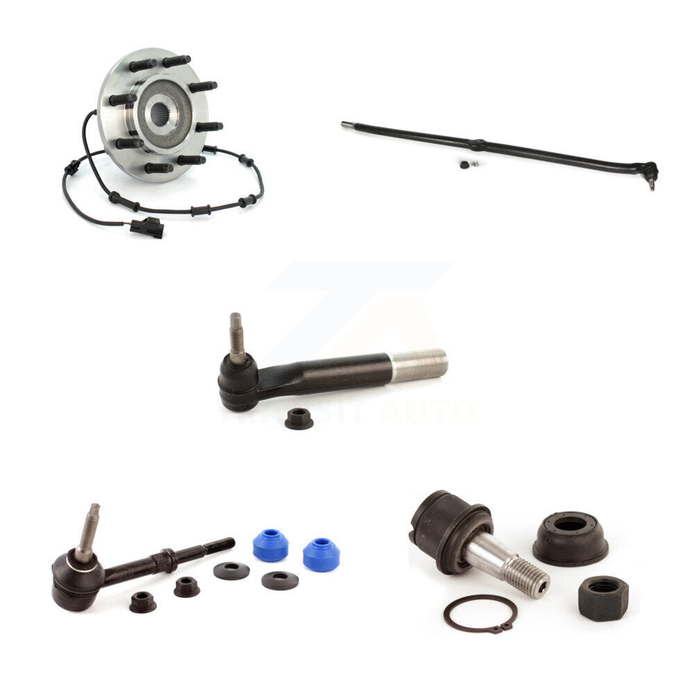 Bearing Lower Ball Joint Tie Rod & Link Front Left Kit (5Pc) For Dodge Ram 3500