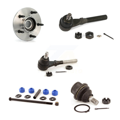Hub Bearing Lower Ball Joint Tie Rod & Link Front Left Kit (5Pc) For Ford F-150