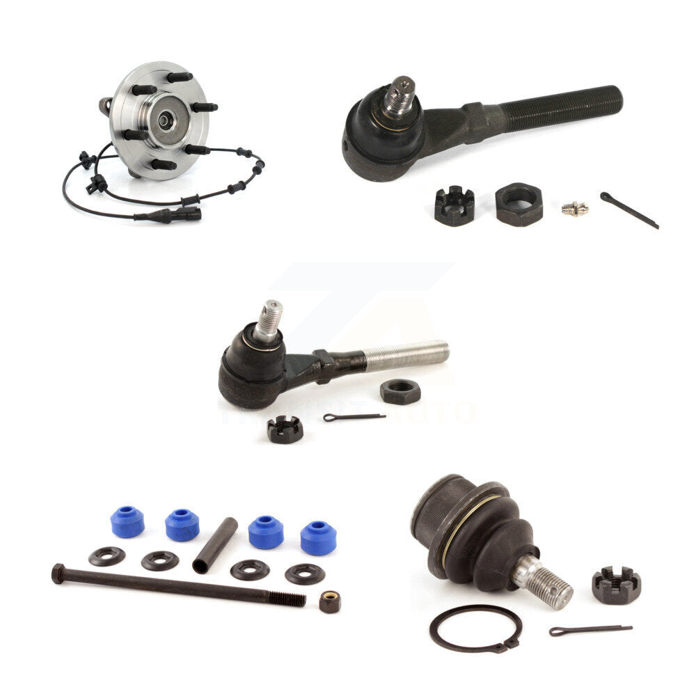 Bearing Lower Ball Joint Tie Rod & Link Front Left Kit (5Pc) For Ford Expedition