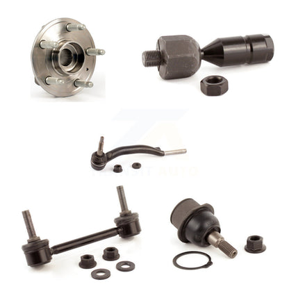 Hub Bearing Lower Ball Joint Tie Rod Link Front Left Kit (5Pc) For Cadillac CTS