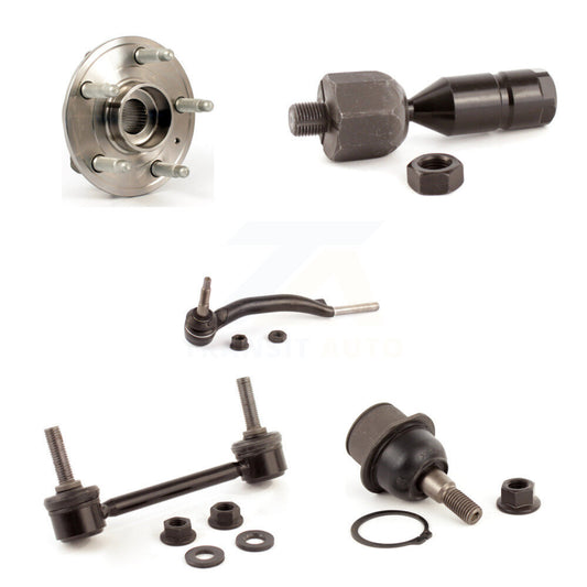 Hub Bearing Lower Ball Joint Tie Rod Link Front Left Kit (5Pc) For Cadillac CTS