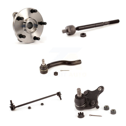 Hub Bearing Lower Ball Joint Tie Rod & Link Front Left Kit (5Pc) For Toyota RAV4