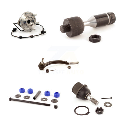 Hub Bearing Lower Ball Joint Tie Rod Link Front Left Kit (5Pc) For Chevrolet GMC