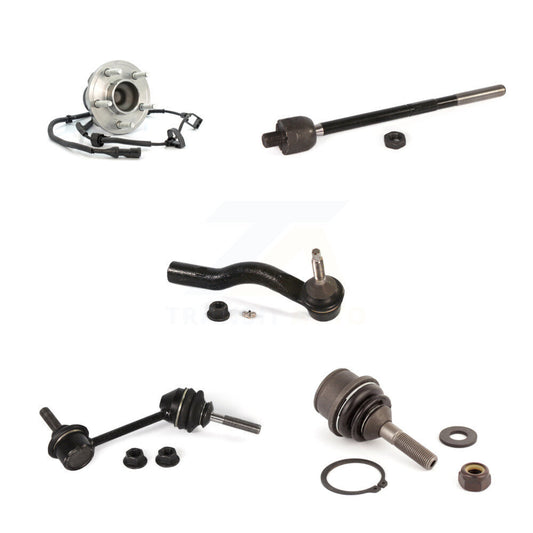 Bearing Lower Ball Joint Tie Rod & Link Front Left Kit (5Pc) For Ford Crown Town