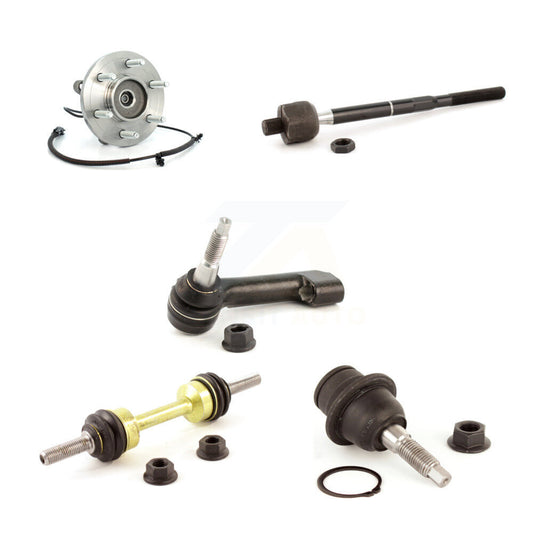 Bearing Lower Ball Joint Tie Rod & Link Front Left Kit (5Pc) For Ford Expedition
