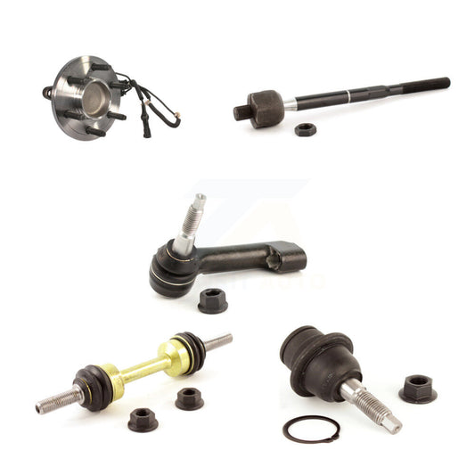 Bearing Lower Ball Joint Tie Rod & Link Front Left Kit (5Pc) For Ford Expedition