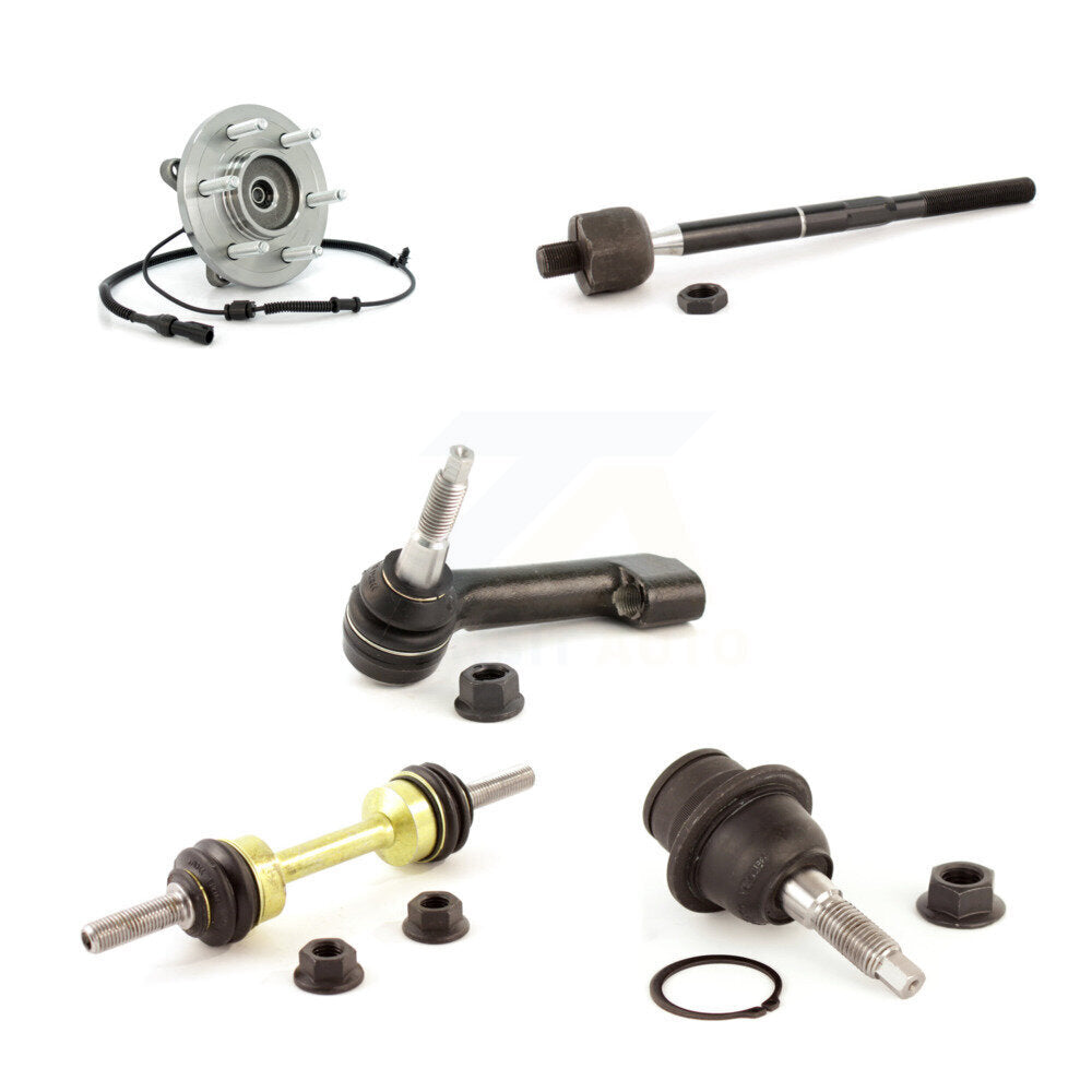 Bearing Lower Ball Joint Tie Rod & Link Front Left Kit (5Pc) For Ford Expedition