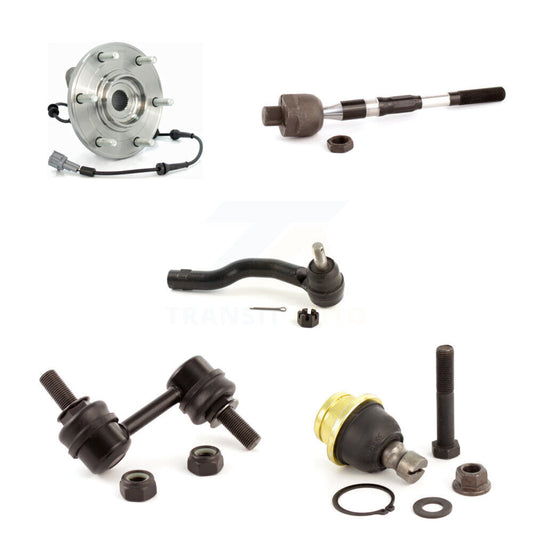 Bearing Lower Ball Joint Tie Rod Link Front Left Kit (5Pc) For Nissan TITAN QX56
