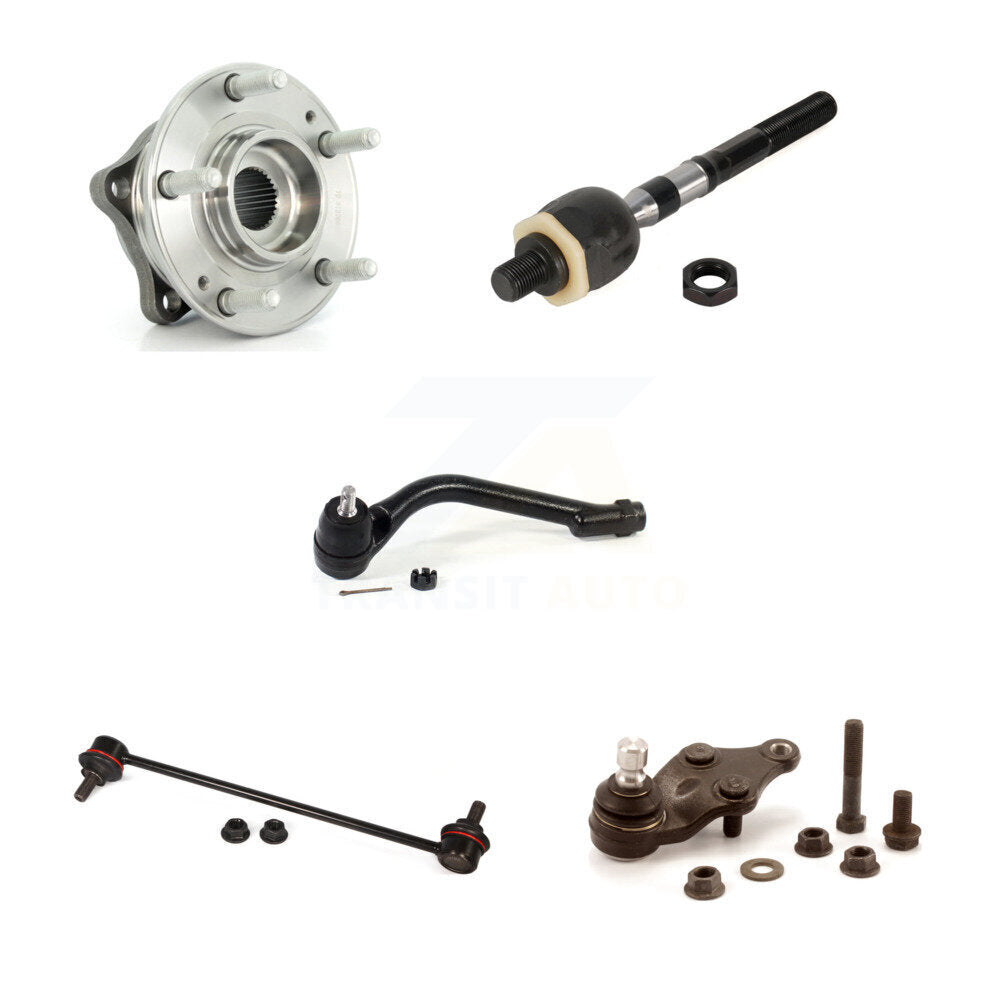 Bearing Lower Ball Joint Tie Rod Link Front Left Kit (5Pc) For Hyundai Santa Fe